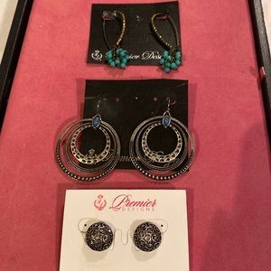 3 pairs Premier Designs earrings